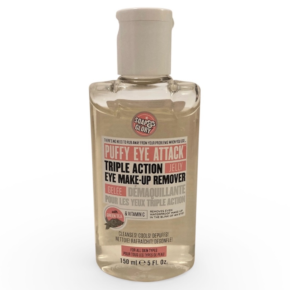 Soap & Glory Puffy Eye Attack Triple Action Jelly Makeup-Up Remover Waterproof